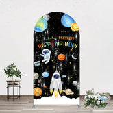 Lofaris Astronaut Galaxy Birthday Bash Off Arch Backdrop